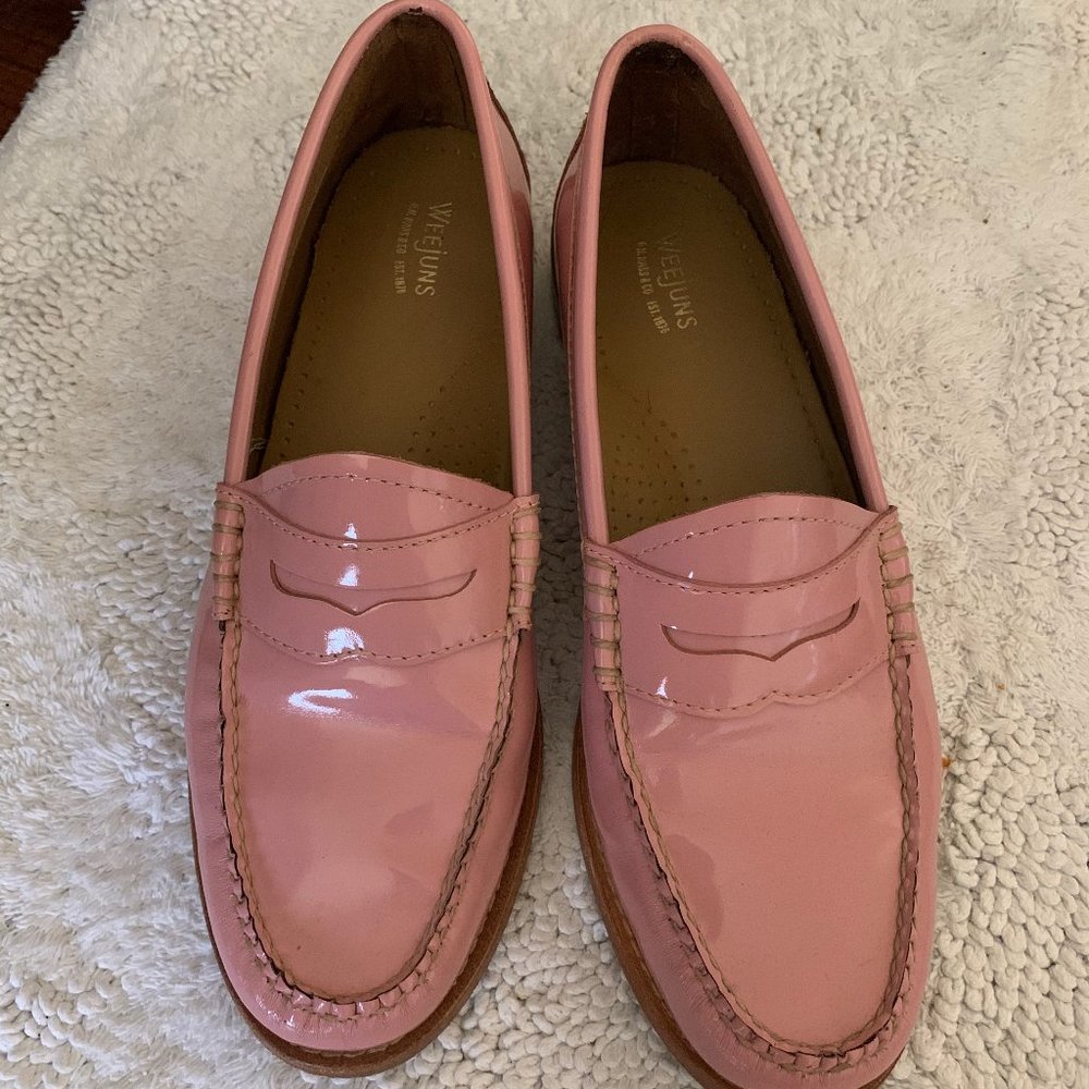 Pink Patent Leather G.H. Bass Weejuns - Worn Once